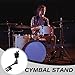Cymbal Boom Arm with Clamp Metal Adjustable Cymbal Boom Stand with L-shaped Rod and Expansion Rack Portable Drum Extension Clamps Holder, Boom Cymbal Stand
