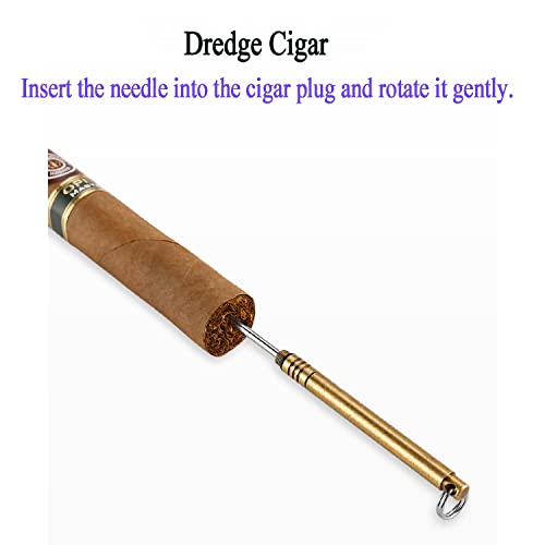 Cigar Cutter Set 3 Piece Black V-Cut Guillotine & Cigar Draw Enhancer Tool Needle & Punch #TOP5