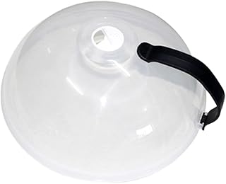 Zerodeko Tampa De Cúpula De Vidro Redondo Para Alimentos Tampa De Vidro Cloche À Prova De Micro-Ondas Tampa De Alimentos Tampa Anti-Respingo Tampa De Óleo De Forno Tampa De Forno De