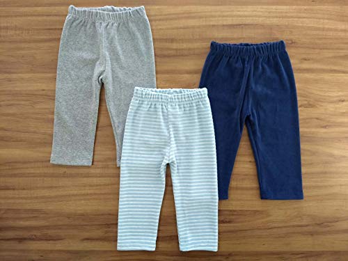 Kit 3 Peças Calça Mijão Roupinha de Nenê Recém Nascido Atacado Meninos Promoção Tamanho:M