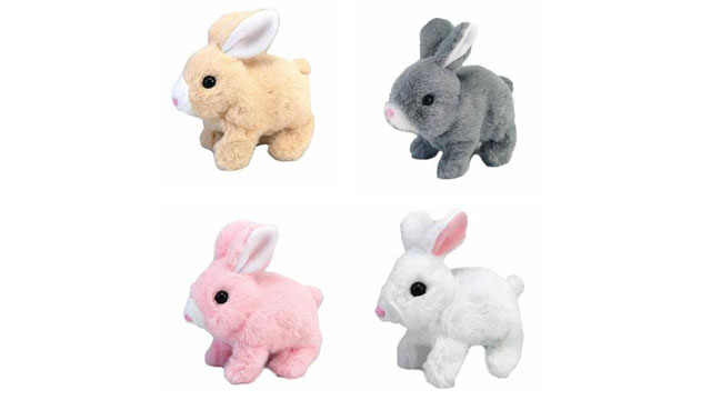 Lapin Interactif Sauteur - Peluche éducative Avec Son Et Mouvement - Idée Cadeau Pour Enfants - 18cm