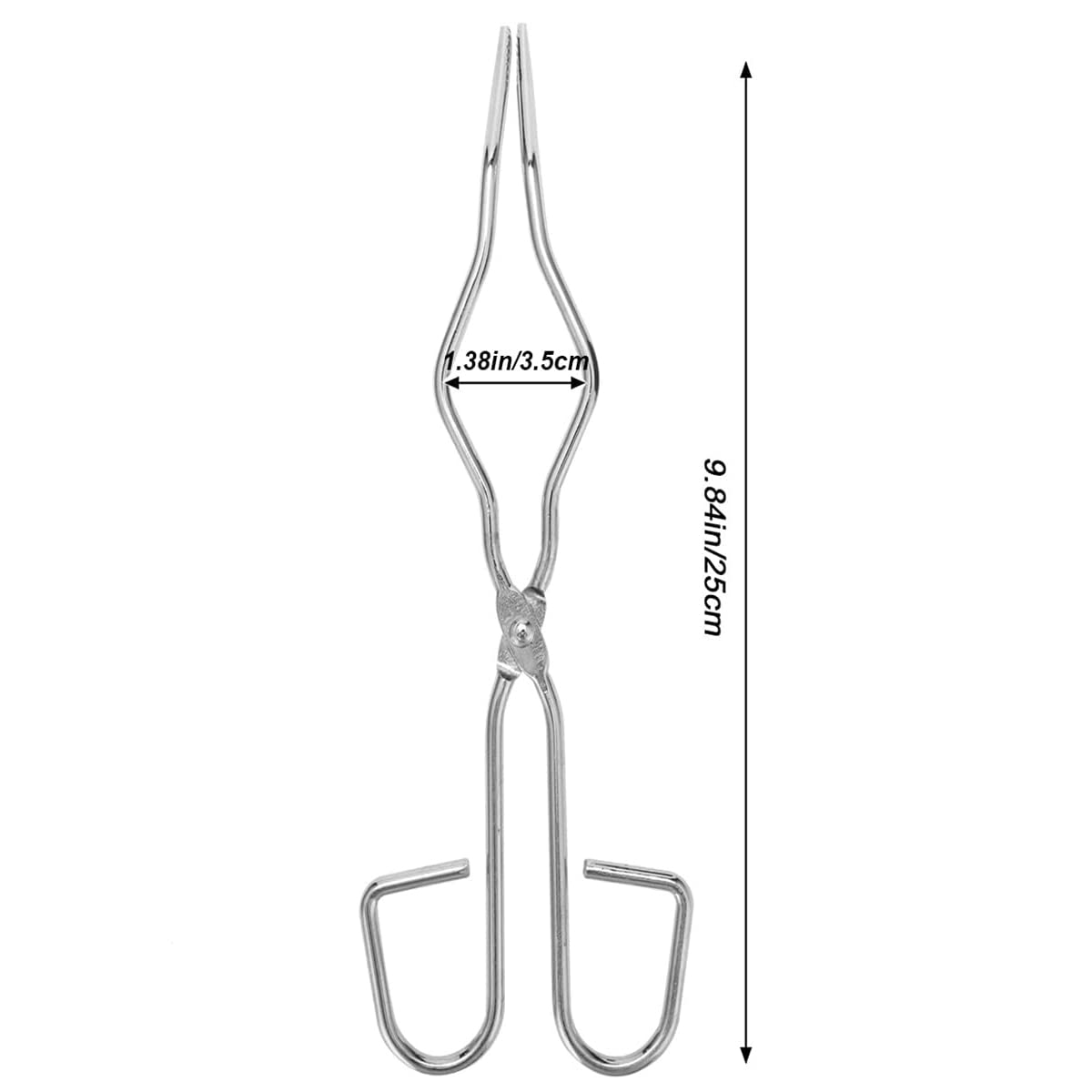 SKYPRO Pinza per crogiolo da 25 cm, pinza per crogiolo in acciaio inossidabile, pinze per crogioli di grado professionale per laboratorio, industria