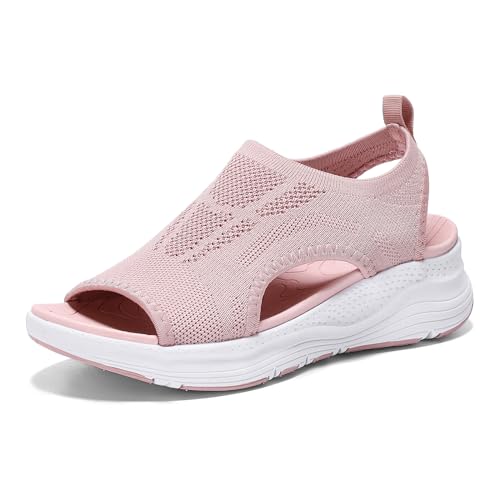 YESWIN Women Walking Sandals Arch Support Orthotic...