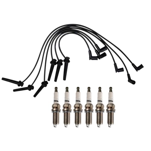 TRQ Spark Plug Kit 7 Piece Iridium Spark Plugs Compatible with 2003-2008 Ford Ranger 2004-2007 Mazda B3000
