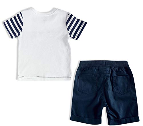 Conjunto Shorts e Camiseta, Tip Top, Marinho, 2T
