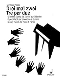  Drei mal zwei: 10 leichte Stücke für Klavier zu 6 Händen. Klavier 6-händig. Spielpartitur.