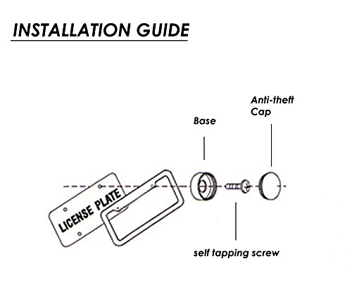 Zento Deals Shiny Bling Women License Plate Frame- Crystal Blackrhinestones With Red Ribbon Bow- 2-Pack Premium Quality License Plate Cover With Mounting Screws (B-Black 2) #TOP5