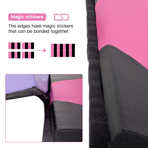 image for BestMassage Gymnastics Tumbling Mats Portable Gymnastics Mat Foldable 
