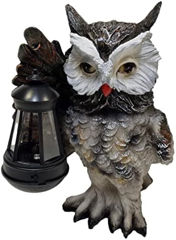 Solar Bear Statue Garden Ornaments Outdoor Decorations, Garden Figurine Solar Powered LED Lights Decor for Patio, Balcony, Lawn Housewarming Gifts