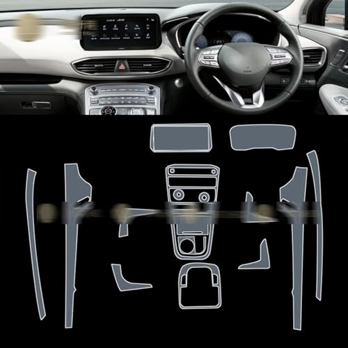 Protection écran navigation GPS Hyundai Santa Fe film transparent TPU - 2