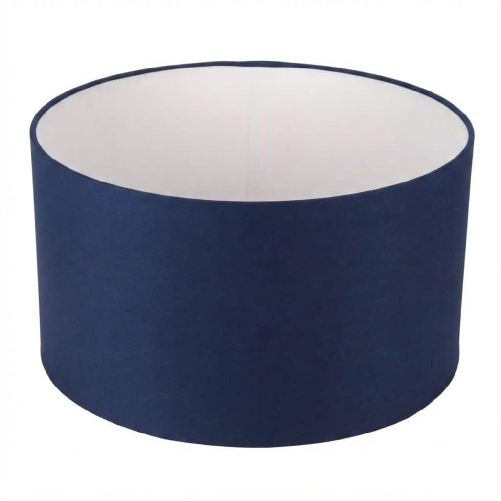 Beautiful Blue color Lamp shade Drum Type Classic size For home Decor 11 inch-image-2