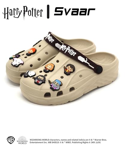 Image of SVAAR x Harry Potter Men's Magical Clogs with 10 Authentic Harry Potter Charms Included and Adjustable Back Strap