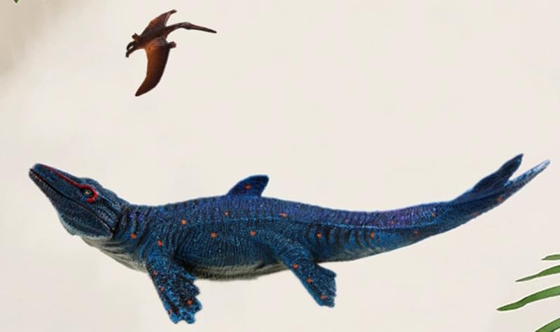 Image of SmilerSmile 14.5 inch Mosasaurus Figurine Plastic Sea Creature Toy for Toddlers | Solid PVC Action Figure, Simulation Sea Animals, Educational Ocean Animal Model, Non-toxic Safe Bath Toy for Kids