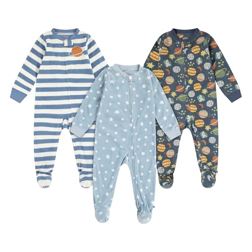 HUGGIES 3-Pack Footed Fleece Coverall - image 1
