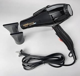 مجفف ومصفف شعر احترافي من هوم جولد، 3000 واط، موديل 9933، اسود