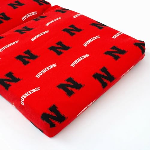Image of College Covers Everything Comfy Nebraska Cornhuskers 2pc Chair Cushion