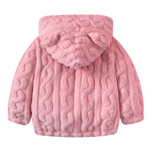 Image of Toddler Fleece Jacket Girls Warm Coats Winter Outerwear 2-6 Years