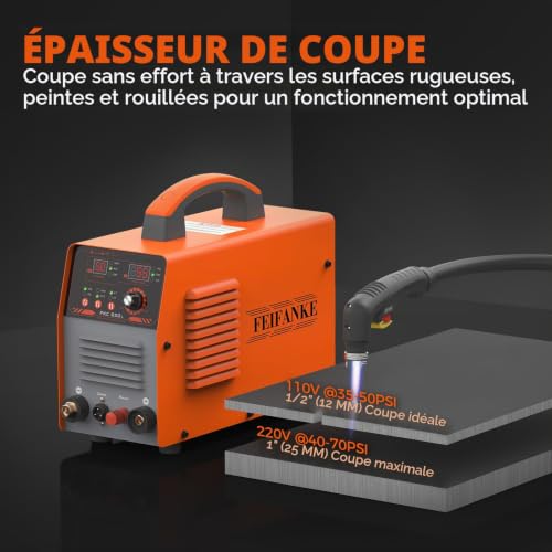 FEIFANKE 230V 65A Decoupeur Plasma IGBT Allumage BF Sans Contact Fonctions 2T/4T pour Post éCoulement Coupe Acier Inox Et Aluminium Max 20 MM – vue 5