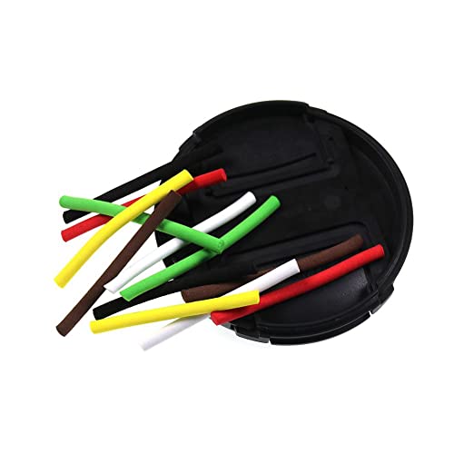 Image of GREATFISHING 18PC 6 Colors 3 Size Choice Terrestrial Fly Tying Parachute Post Foam Cylinder for Dry Fly Tying Stimulator Grass Hopper Beetle Spider Fly Tying Materials (18PC 5mm Combo)