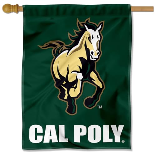 College Flags & Banners Co. Cal Poly Mustangs House Flag Banner
