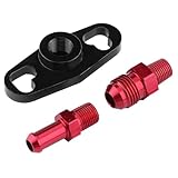 Keenso Kraftstoffverteiler Druckregler Aluminiumlegierung Adapter Kraftstoffventile und Zubehör