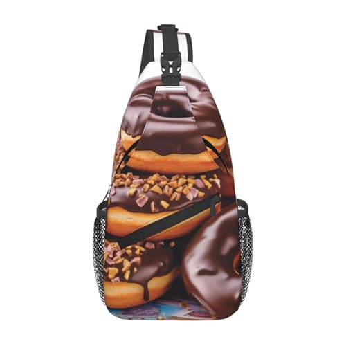 Bolso Cruzado Donuts Chocolate para Hombre y Mujer miniatura 1