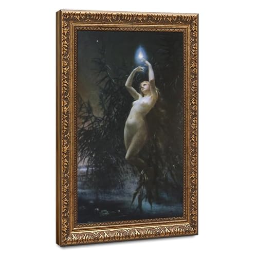 Impression sur toile Will O The Wisp 1888 cadre de suspension haut de gamme WCYB Lev Lerch