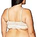 Amazon Brand - Mae Women's Plunge Eyelash Lace Bralette (for A-C cups),Ivory,Medium
