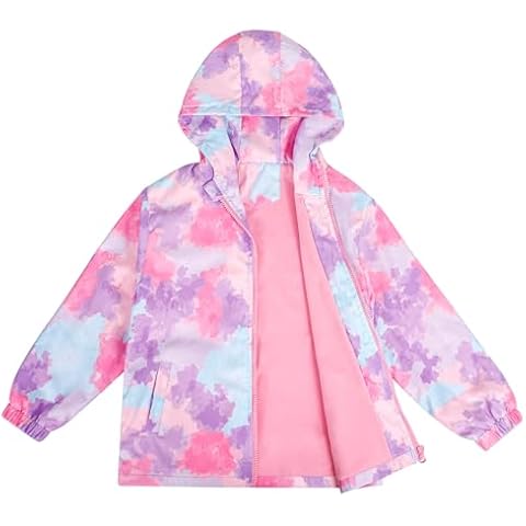 LACOFIA Girl's Waterproof Fleece Jacket Cover