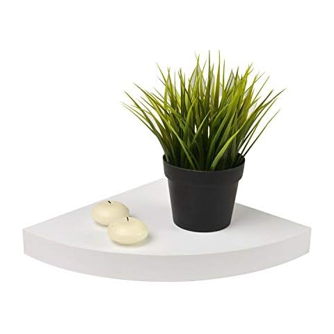 High Gloss Floating Corner Shelf Unit Cover