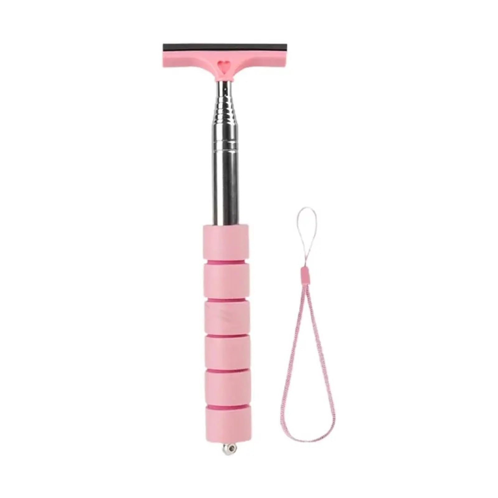 Car rearview mirror wipers Automobile Windshield Water Scraping Portable Rainy Glass Window Cleaning Tool(Pink)