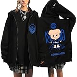  NCTCITY Zippé Sweat à Capuche Cardigan Manteau Hoodie Stray Kids Karma Imprimé E-Girl Y2K Gothique Loisir Sweatshirts Noir Animal Mignon BangChan Lee Know Changbin Hyunjin Han Felix Seungmin I.N