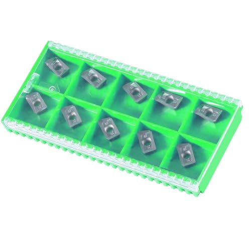 10 inserti in carburo Apkt11t308 LH per alluminio per lavorazione, adatti per fresa a faccia indicizzabile e frese finali, per lavori di sgrossatura e finitura