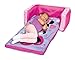 Minnie Mouse Inflatable Sofa Bed for Kids – 2-in-1 Flip Open Couch to Lounger & Nap Mat, Over 4ft Long, Removable Cover, Indoor/Outdoor Use, Ages 2–5