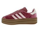 adidas Women's Gazelle Running Sneakers, Crimson/Sandy Pink/Off White-pink, 8.5 UK - Image 4