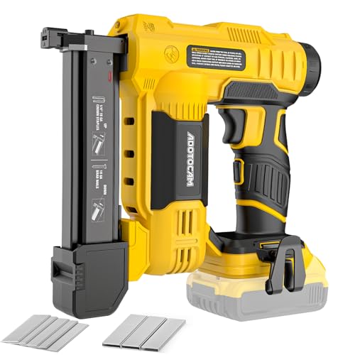 ADOTOCAM 18GA Cordless Brad Nailer for Dewalt 20V Battery (Tool Only), 2 in 1 Cordless Nail Gun with 1000 Nails and 500 Staples, Nail Gun Battery Powered for Home Improvement & Woodworking