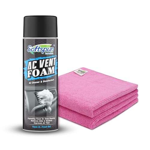 Image of SOFTSPUN Essentials AC Vent Foam|500ml for Car AC Vents & Air ducts| Removes Dust, Bacteria, Odor & Improves Air Quality | Expanding Foam Formula | Easy Application