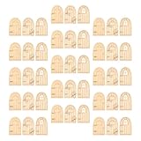 Homoyoyo 45 Stück Feentüren Unbemalte Miniatur Gartentüren für Wanddeko...