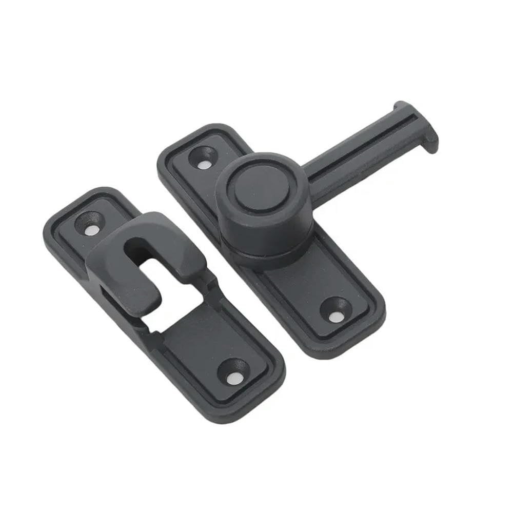 Nbsgtxo Grey Gate Lock Door Latch Barn Door Lock 90 Degree Flip Gate Latch Sliding Bolt Wine Cabinet Closet Multicolor(Grey)