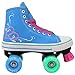 Lenexa Roller Pixie Kid’s Quad Roller Skates with High Top Shoe Style for Indoor/Outdoor Skating | Durable, Easy to Skate, Made for Kids (Blue, Kids 2)