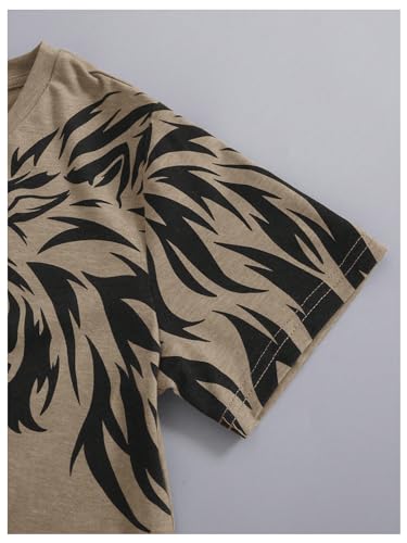 SweatyRocks Boy's Letter Print T Shirts Crew Neck Short Sleeve Graphic Tees Tops3