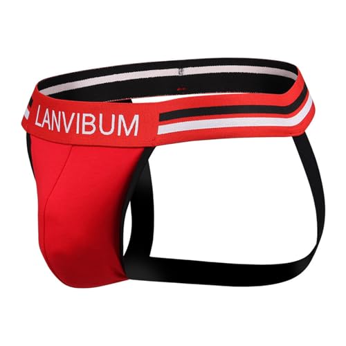 Men's Sexy Jock Straps Underwear Hollow out Athletic Supporters Jockstrap Cotton Mid Rise Men's Underpants