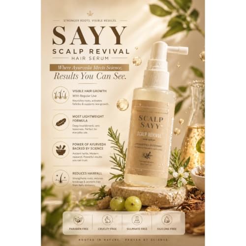 Image of Scalp Revival Hair Serum 50ml - Lightweight Non-Greasy Daily Scalp Care Serum for Healthy Looking Hair & Scalp, Fast Absorbing Leave-In Hair Serum for Men & Women