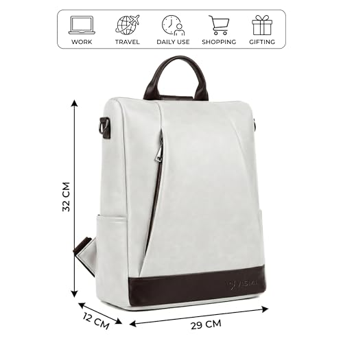 Image of VISMIINTREND Backpack Bags for Women | Rakhi Gift for Sister | Vegan Leather Laptop Bag for Women Office, Backpack for College, Daily Travel Bagpack - Rakshabandhan Gift For Sister