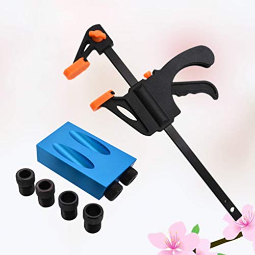 Cabilock 8 peças parafuso orifício de bolso 15 graus, kit de marcenaria, carpinteiros, guias de made