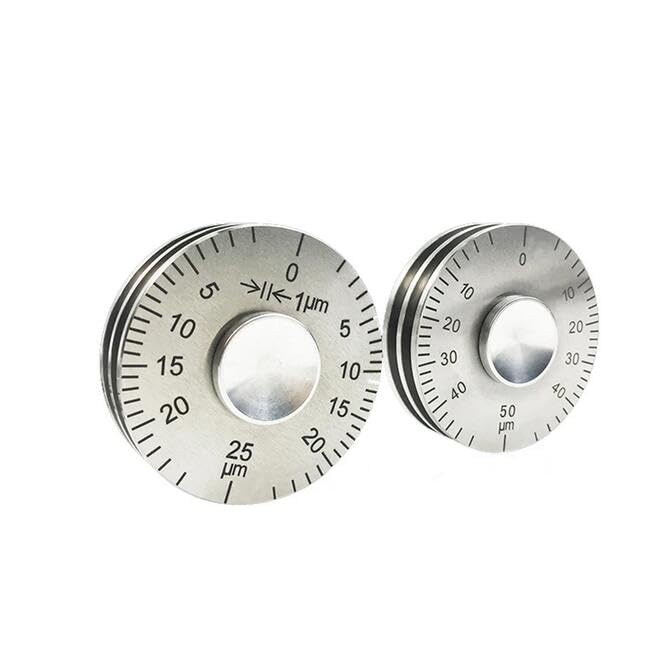 Thickness Gauge Meter High Presision Stainless Steel Wet Film Thickness Wheel YQH (0-25um)