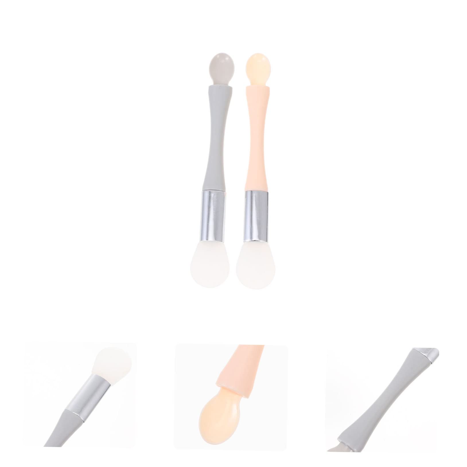 Healeved 20pièces Brosse Double Tête Pour Masque Visage Applicateurs Pour Soins De Peau Outils Multifonctions Aléatoires