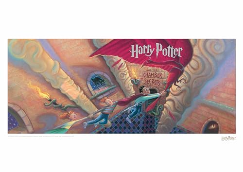 Harry Potter & the Chamber of Secrets Book Cover Artwork Limited Edition A3 Art Print