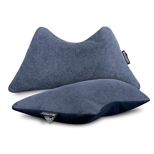 HAPPERS Pack 2 Cojines The Cushion Revolution Azules para el Descanso Lumbar y Cervical.