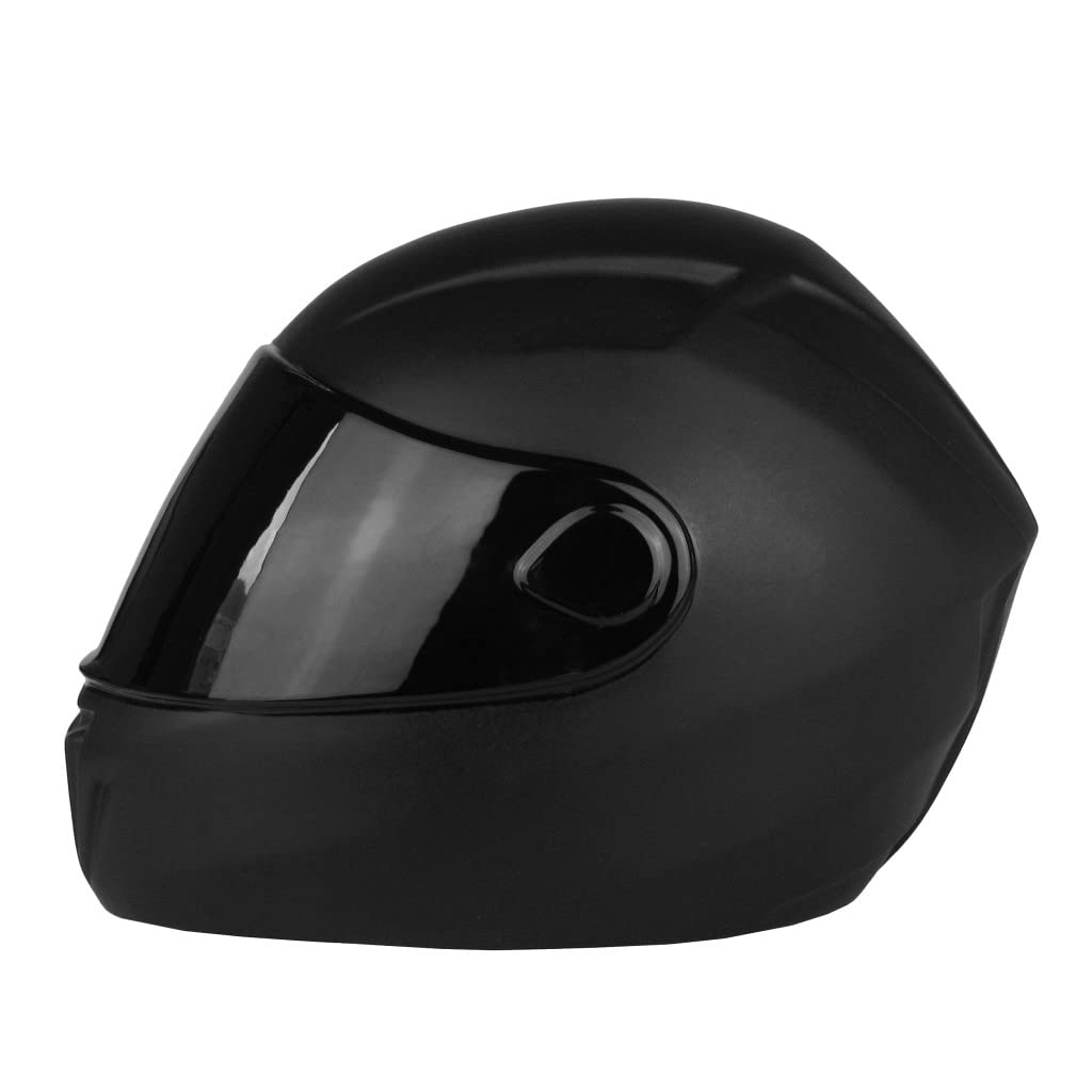 Einzigartige Motorradhelm-Urne für Erwachsene, künstlerische Gedenkurne, menschliche Urne, Themen-Urne M1 (schwarz)